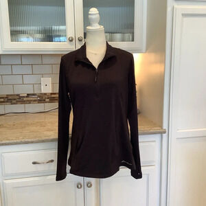 Eddie Bauer Black Pullover Size Medium